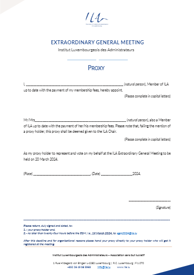 Proxy Form EGM 20.03.2024