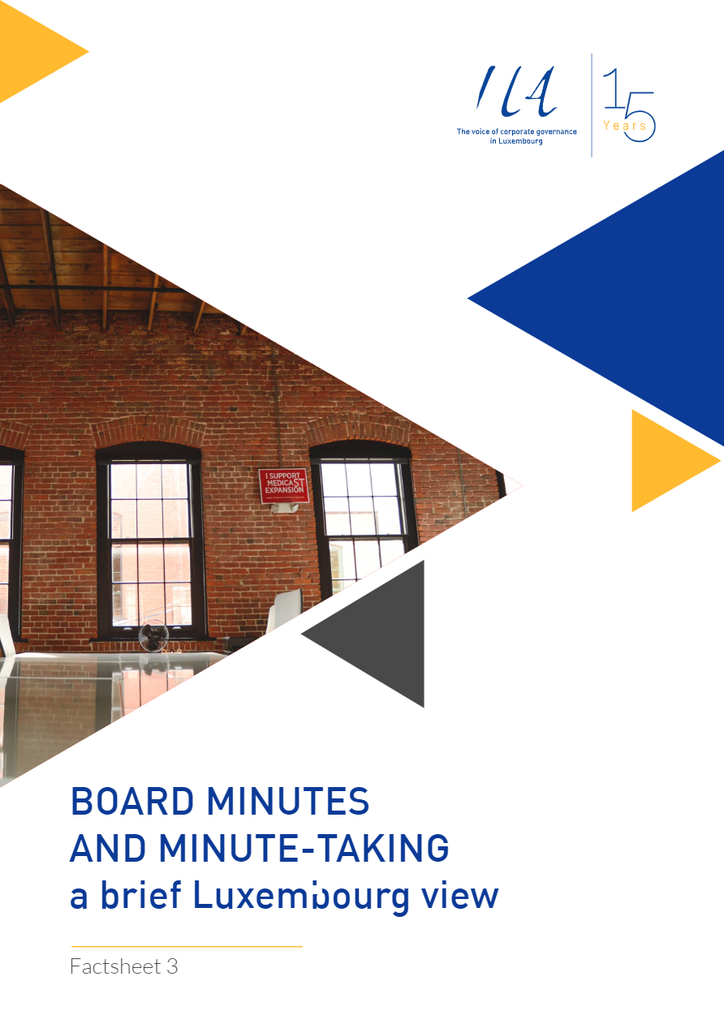 Factsheet 3 - Board minutes